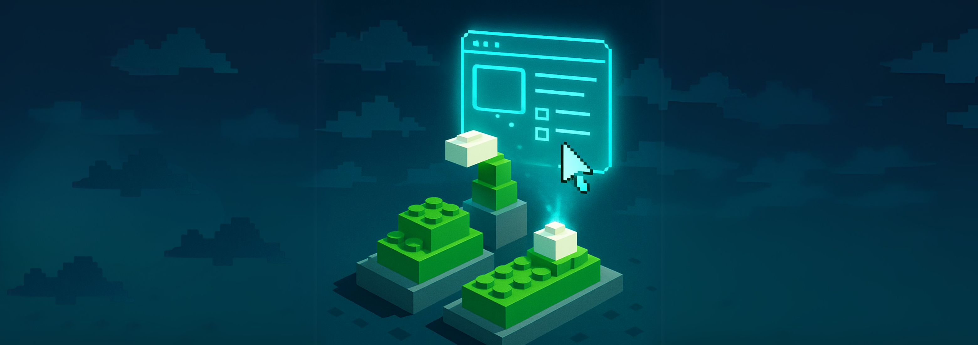 futuristic legos building app in real time