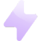 Purple Lightning Bolt Icon Web