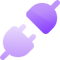 Purple Plug Icon Web