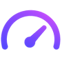 Speedometer Purple Icon