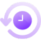 Time Savings Icon Purple