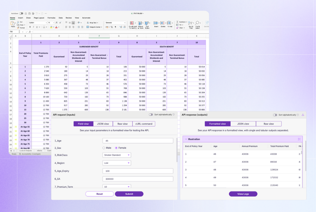 Illustrations - Inputs and Outputs Formatted View